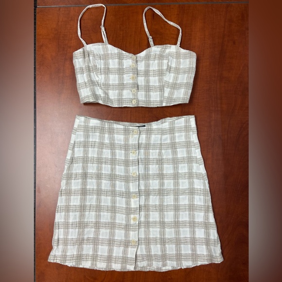 Reformation Plaid Tati Set - Picture 2 of 5